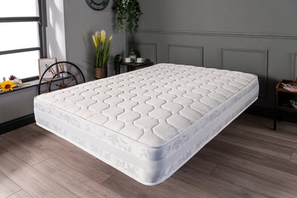 Bubble Quilted Memory Foam Sprung Mattress - 6 Sizes