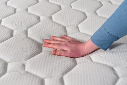 Bubble Quilted Memory Foam Sprung Mattress - 6 Sizes