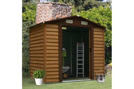 Outsunny 7.7x6.4ft Garden Shed Storage