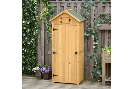 Outsunny Wooden Garden Storage Shed