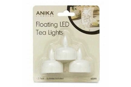 Anika Floating LED Tealight - 3pk