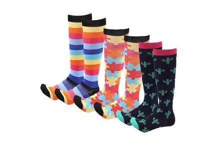 Pattern Knee Socks