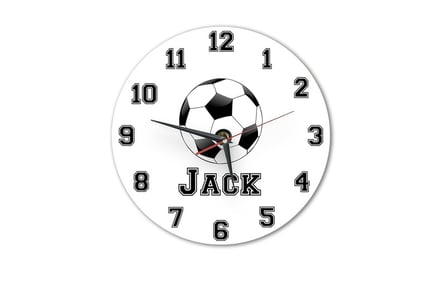 Personalised Football Clock - Choose Your Team Colours!