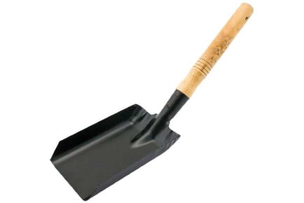 metal hand shovel dust pan coal