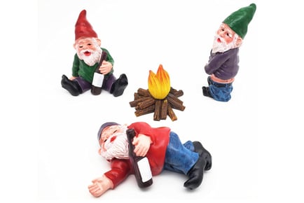 Quirky Garden Gnomes - 4 Piece Set!