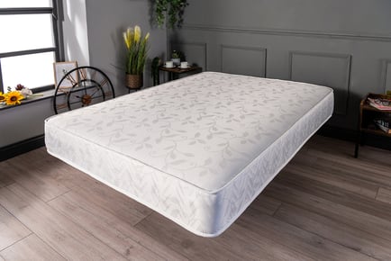 Damasak Quilted 25cm Open Coil Spring Mattress