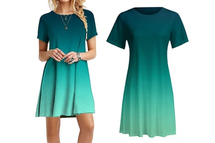 Women's Tie Dye T-Shirt Dress - 4 UK Sizes & Colours!