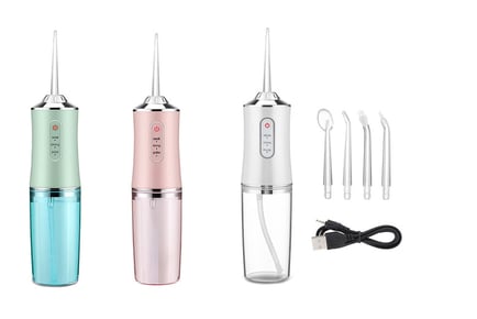 Rechargeable Water Flosser - White, Pink or Green