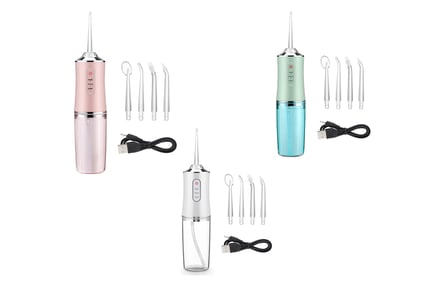 Rechargeable Water Flosser - White, Pink or Green