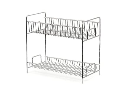 Two Tier Spice Rack - Silver Chrome!