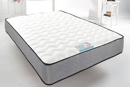 Grey Cool Blue Memory Foam Mattress - 6 Sizes