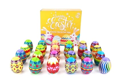 Children Toys Filled Jumbo Easter Eggs - 24 or 36 Pack!