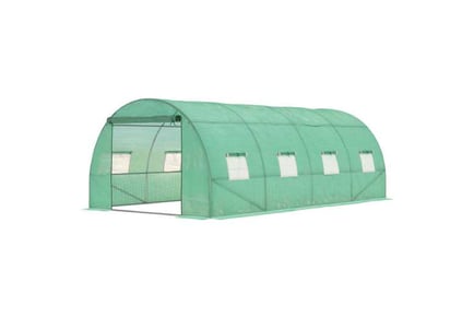 Outsunny Walk-in Polytunnel Greenhouse