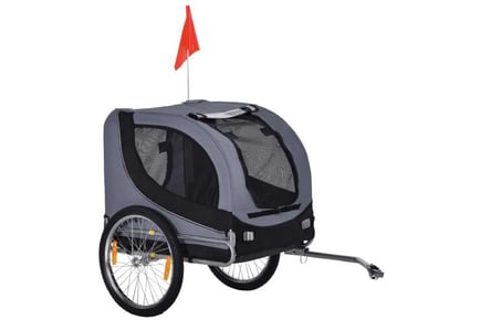 PawHut Pet Bicycle Trailer Steel