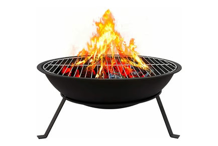 Round 2-in-1 Fire Pit & BBQ Grill