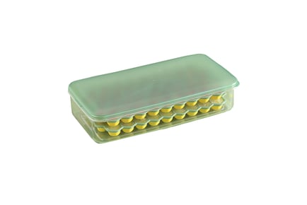 Silicon Ice Cube Storage Box with Lid - 2 Options!