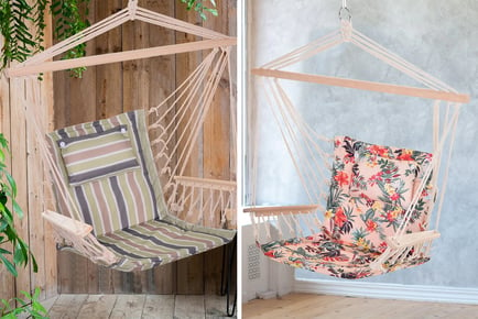 Hanging Hammock Chair - Floral or Stripes!