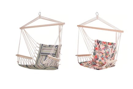 Hanging Hammock Chair - Floral or Stripes!