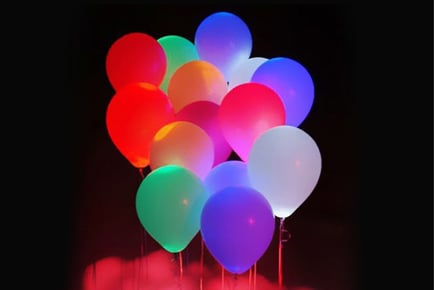 LED Flashing Balloons - 10, 30 or 50pc!