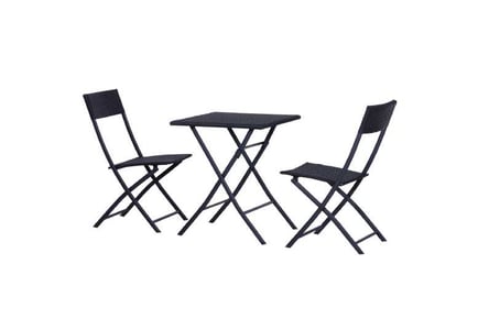 Outsunny 3PC Bistro Set Rattan