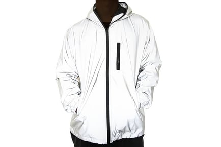 Men's Reflective Windbreaker Jacket - 6 Sizes
