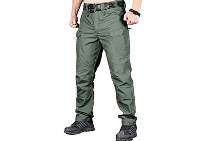 Men's Multi-Pocket Cargo Trousers - 4 Colours