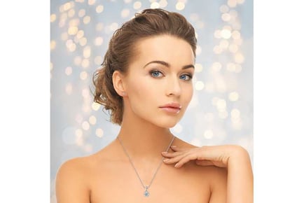 Crown Necklace and Earrings - Silver
