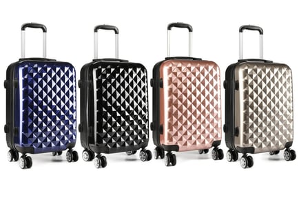 Kono Diamond Hard Shell 20” Suitcase - Hand Luggage!