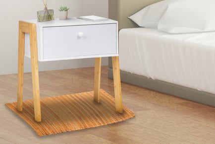 White Single Drawer Bedside Table - Set of 1 or 2