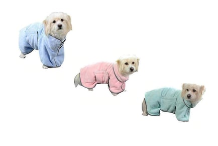 Pet Bathrobe - 3 Sizes & 4 Colours!