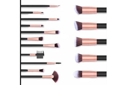 16pc Kabuki Make Up Brush Set