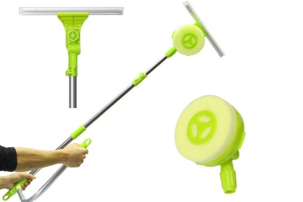 2-in-1 Hi-Rise Telescopic Window Cleaner