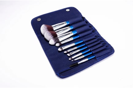 10pc Brush Set With Carry Case