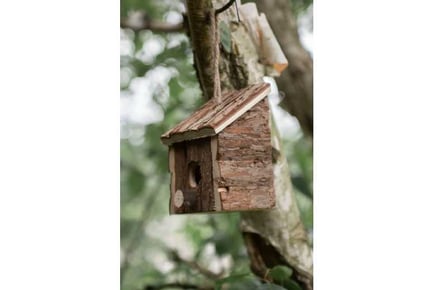 Wooden Hanging Bird Hotel