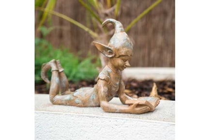 Reading Pixie Garden Ornament