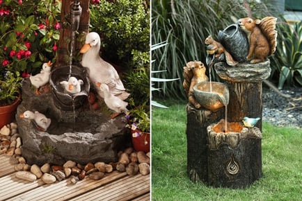Mini Animal Family Water Fountain