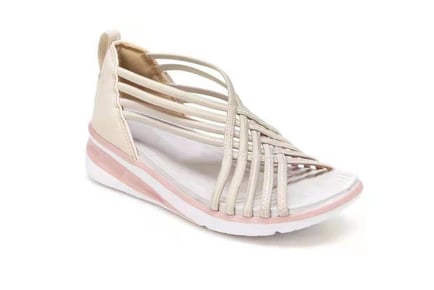 Criss Cross Wedge Shoes - 5 Sizes & Colours!