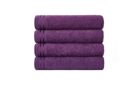 4 Wilsford Cotton Bath Sheets - 13 Colours!
