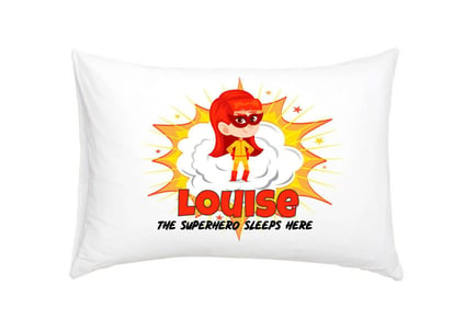 Personalised Kids Pillowcase - 10 Superhero Designs
