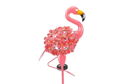 Floral Flamingo LED Solar Light