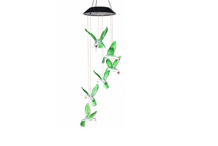 Solar Hummingbird Wind Chime