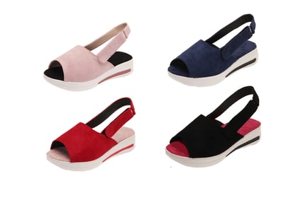 Women's Casual Platform Sandals - 4 Colours & UK Sizes 4-8