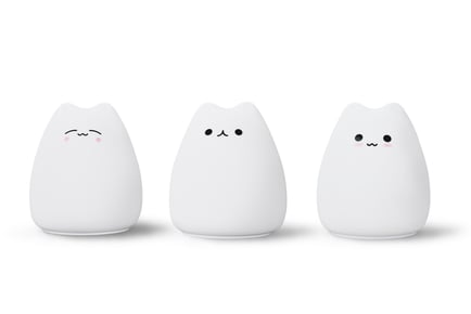 Multicolour Cat Lamp - 3 Cute Face Designs!