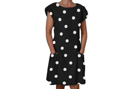 Polka Dot Dress - 6 Sizes & 4 Colours!