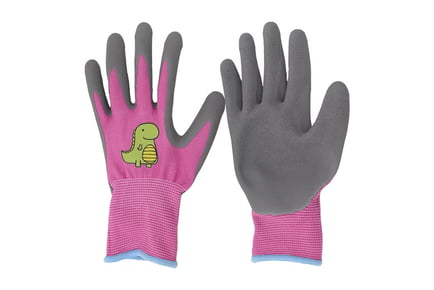 Kids' Garden Gloves - Pink, Blue or Yellow