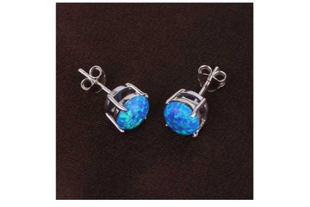 Sterling Silver Blue stud earrings