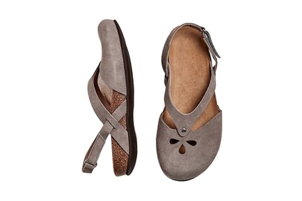 Flat Round Toe Sandals - 5 Sizes & 4 Colours!