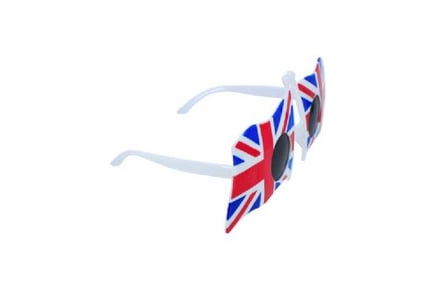 Dual Union Jack Flag Novelty Sunglasses