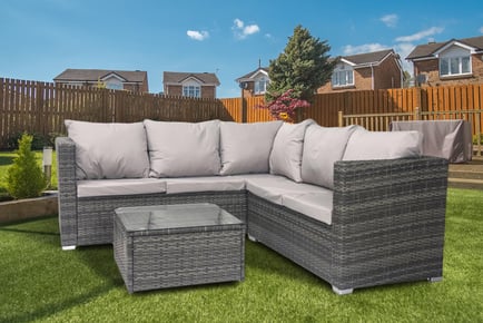 5 Seater Outdoor Garden Rattan Corner Furniture Set