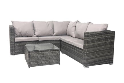 5 Seater Outdoor Garden Rattan Corner Furniture Set